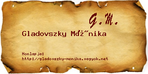Gladovszky Mónika névjegykártya